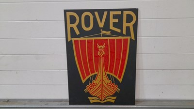 Lot 173 - ROVER HAND PAINTED SIGN 28" X 20"