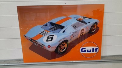 Lot 755 - GULF FORD GT 40 LE MANS ACRYLIC PRINT