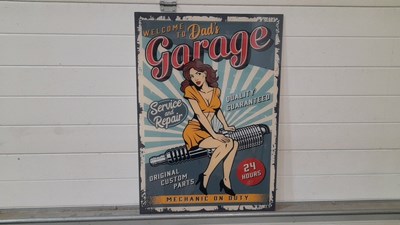 Lot 711 - DAD'S GARAGE RETRO MAN CAVE ACRYLIC PRINT 33" X 24"