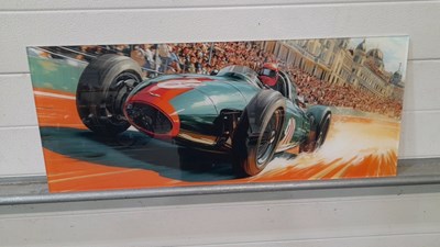 Lot 621 - MONACO GRAND PRIX ACRYLIC POP ART PRINT 30" X 20"