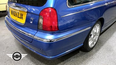 Lot 286 - 2003 ROVER 75 CONNOISSEUR SE CDT TOU