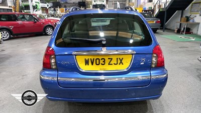 Lot 286 - 2003 ROVER 75 CONNOISSEUR SE CDT TOU