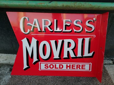 Lot 577 - CARLESS MOVRIL , DOUBLE SIDED SIGN 25" X 18"