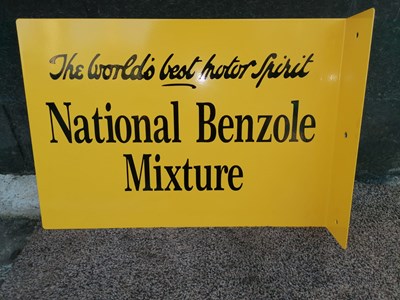 Lot 479 - NATIONAL BENZOLE MIXTURE, DOUBLE SIDED SIGN