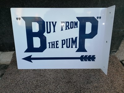 Lot 481 - BP BUY AT THE PUMP , DOUBLE SIDED SIGN 21" X 14"