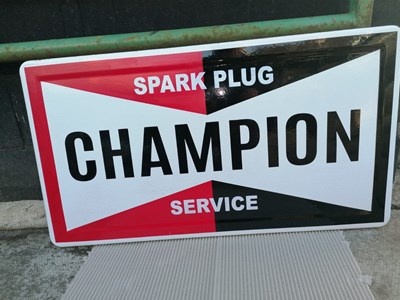 Lot 545 - CHAMPION SPARK PLUG SIGN