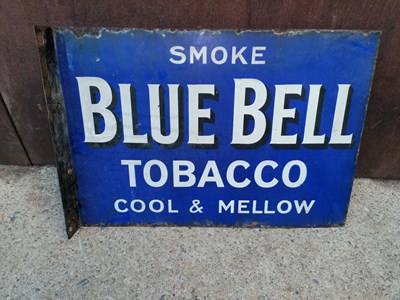 Lot 555 - BLUE BELL TOBACCO SIGN