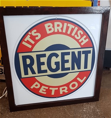 Lot 11 - REGENT BRITISH PETROL LIGHTBOX