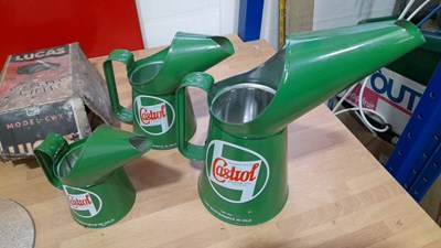 Lot 197 - SELECTION OF OIL JUGS & CAR PARTS