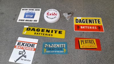 Lot 727 - CIRCA 1960'S - 70'S BATTERY ADVERTISING SIGNS