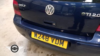 Lot 274 - 200 VOLKSWAGEN GOLF GTI (115 BHP)