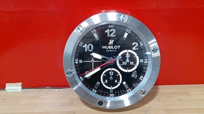 Lot 699 - HUBLOT WALL CLOCK 13"