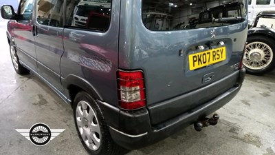 Lot 784 - 2007 PEUGEOT PARTNER COMBI