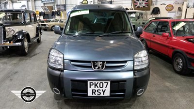 Lot 784 - 2007 PEUGEOT PARTNER COMBI