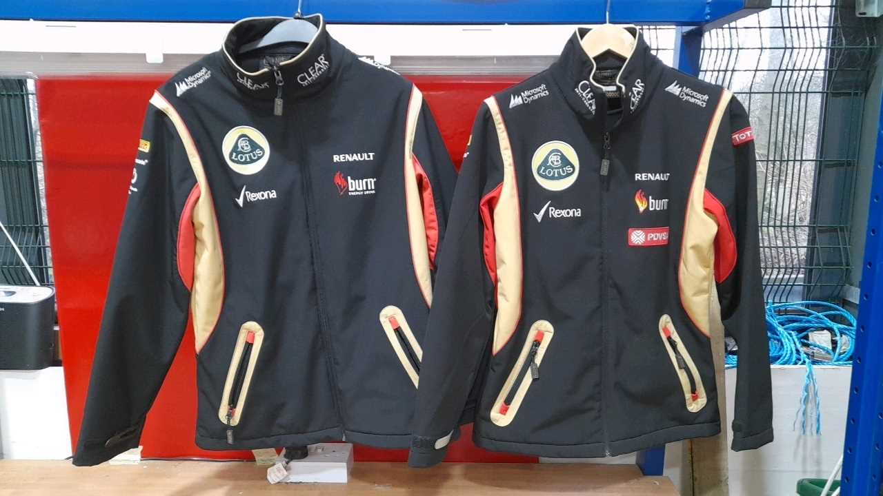 Lot 275 - 2 X ORIGINAL LOTUS F1 JACKETS ( 1 SMALL 1 LARGE )