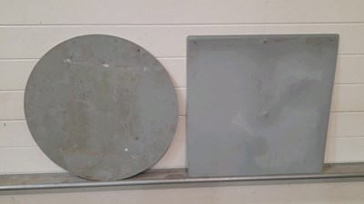 Lot 411 - 2 X SIGNS ( PRIVATE LAND & MILITARY EXPLOSIVES )