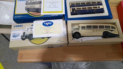 Lot 297 - LIMITED EDITION CORGI BUSES IN ORIGINAL BOXES