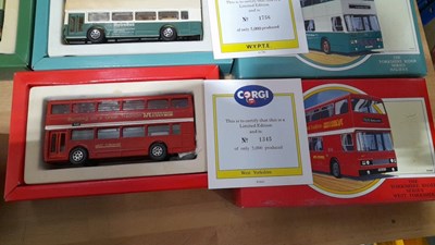 Lot 297 - LIMITED EDITION CORGI BUSES IN ORIGINAL BOXES