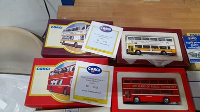 Lot 297 - LIMITED EDITION CORGI BUSES IN ORIGINAL BOXES