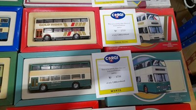 Lot 297 - LIMITED EDITION CORGI BUSES IN ORIGINAL BOXES