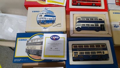 Lot 297 - LIMITED EDITION CORGI BUSES IN ORIGINAL BOXES