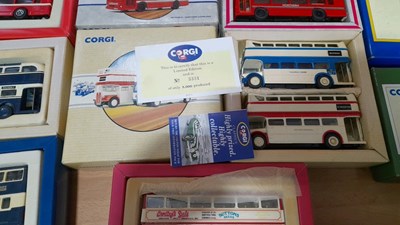 Lot 297 - LIMITED EDITION CORGI BUSES IN ORIGINAL BOXES