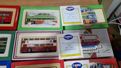 Lot 297 - LIMITED EDITION CORGI BUSES IN ORIGINAL BOXES