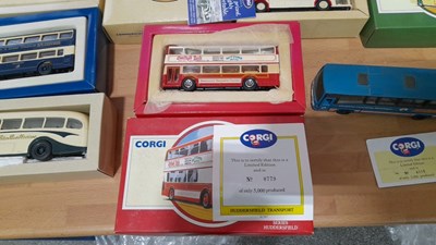 Lot 297 - LIMITED EDITION CORGI BUSES IN ORIGINAL BOXES