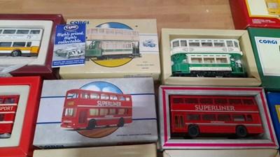 Lot 297 - LIMITED EDITION CORGI BUSES IN ORIGINAL BOXES
