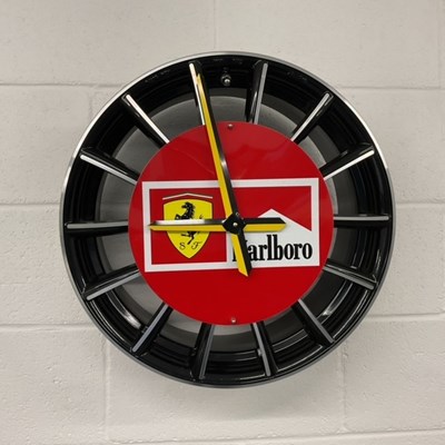 Lot 163 - FERRARI ALLOY WHEEL CLOCK