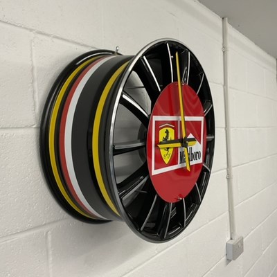 Lot 668 - FERRARI ALLOY WHEEL CLOCK