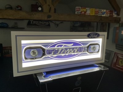 Lot 177 - LARGE ILLUMINATED MK1 RS ESCORT GRILL SIGN