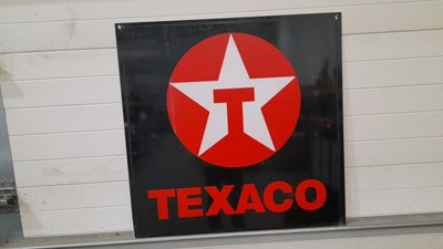 Lot 73 - TEXACO PLASTIC SIGN 39" X 38"