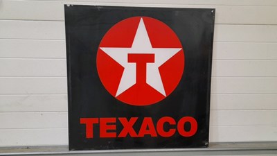 Lot 741 - TEXACO PLASTIC SIGN 39" X 38"