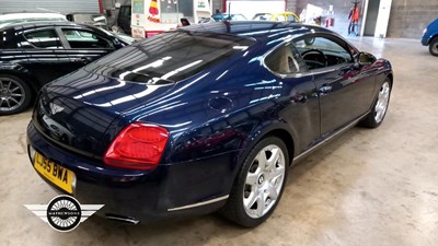 Lot 594 - 2005 BENTLEY CONTINENTAL GT AUTO