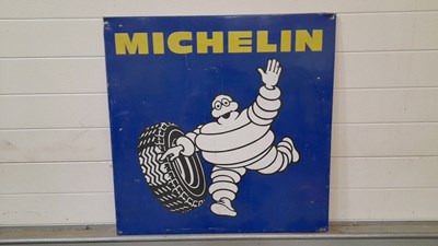 Lot 487 - METAL MICHELIN SIGN 29" X 29"