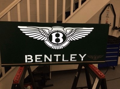 Lot 141 - LARGE ILLUMINATED BENTLEY SIGN