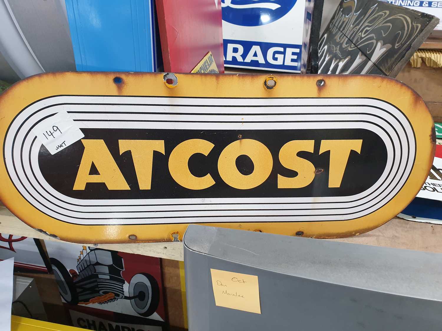 Lot 149 - ATCOST ENAMEL SIGN