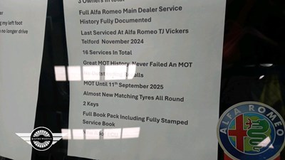 Lot 14 - 2008 ALFA ROMEO SPIDER JTS