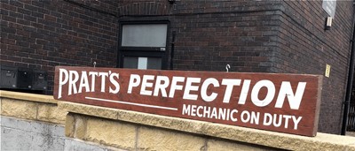 Lot 151 - PRATTS PERFECTION SIGN