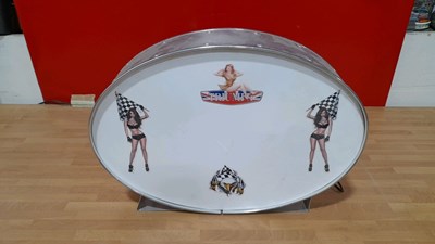 Lot 672 - TRIUMPH LIGHT UP SIGN 17" X 12"