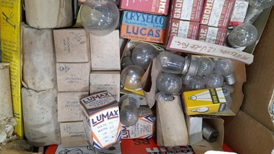 Lot 807 - 3 BOXES OF OLD STYLE CAR BULBS