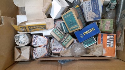 Lot 807 - 3 BOXES OF OLD STYLE CAR BULBS