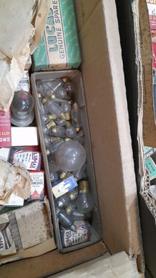 Lot 807 - 3 BOXES OF OLD STYLE CAR BULBS