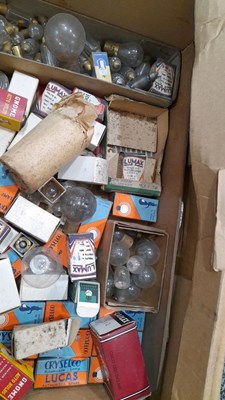 Lot 807 - 3 BOXES OF OLD STYLE CAR BULBS