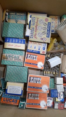Lot 807 - 3 BOXES OF OLD STYLE CAR BULBS