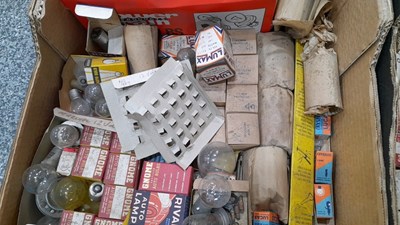 Lot 807 - 3 BOXES OF OLD STYLE CAR BULBS