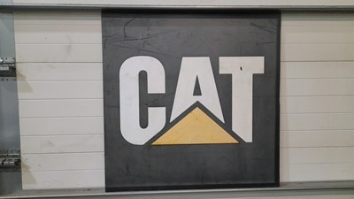 Lot 401 - CATERPILLAR CAT SIGN 48" x 48"