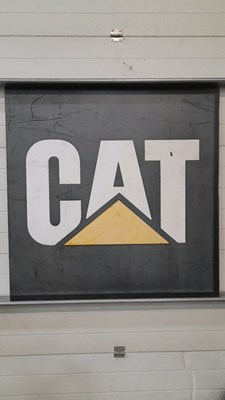Lot 401 - CATERPILLAR CAT SIGN 48" x 48"