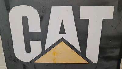 Lot 505 - CATERPILLAR CAT SIGN 32" X 32"
